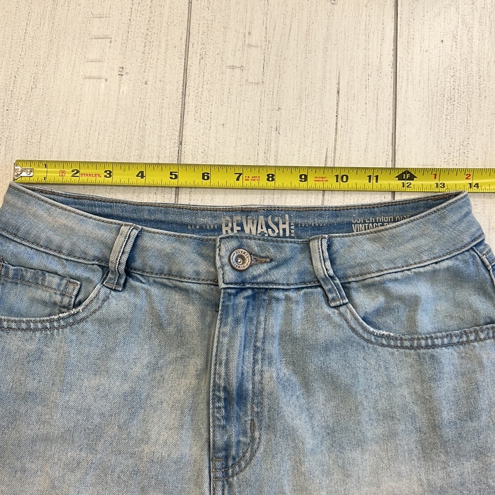 Rewash Vintage Reunion Frayed The Wedge Super
High Rise Shorts Junior Size 7 - Picture 6 of 9